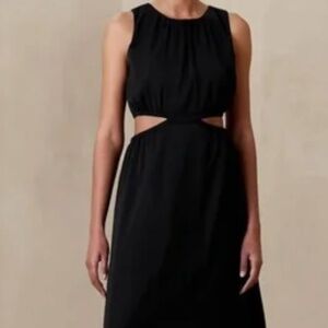 Banana Repulic Black Cutout Sheath Dress